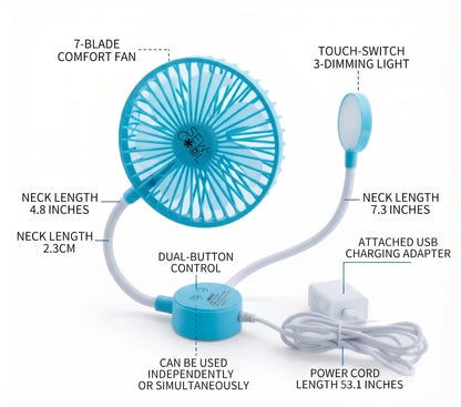 Sew-Cool - Sewing Machine Light & Cooling Fan