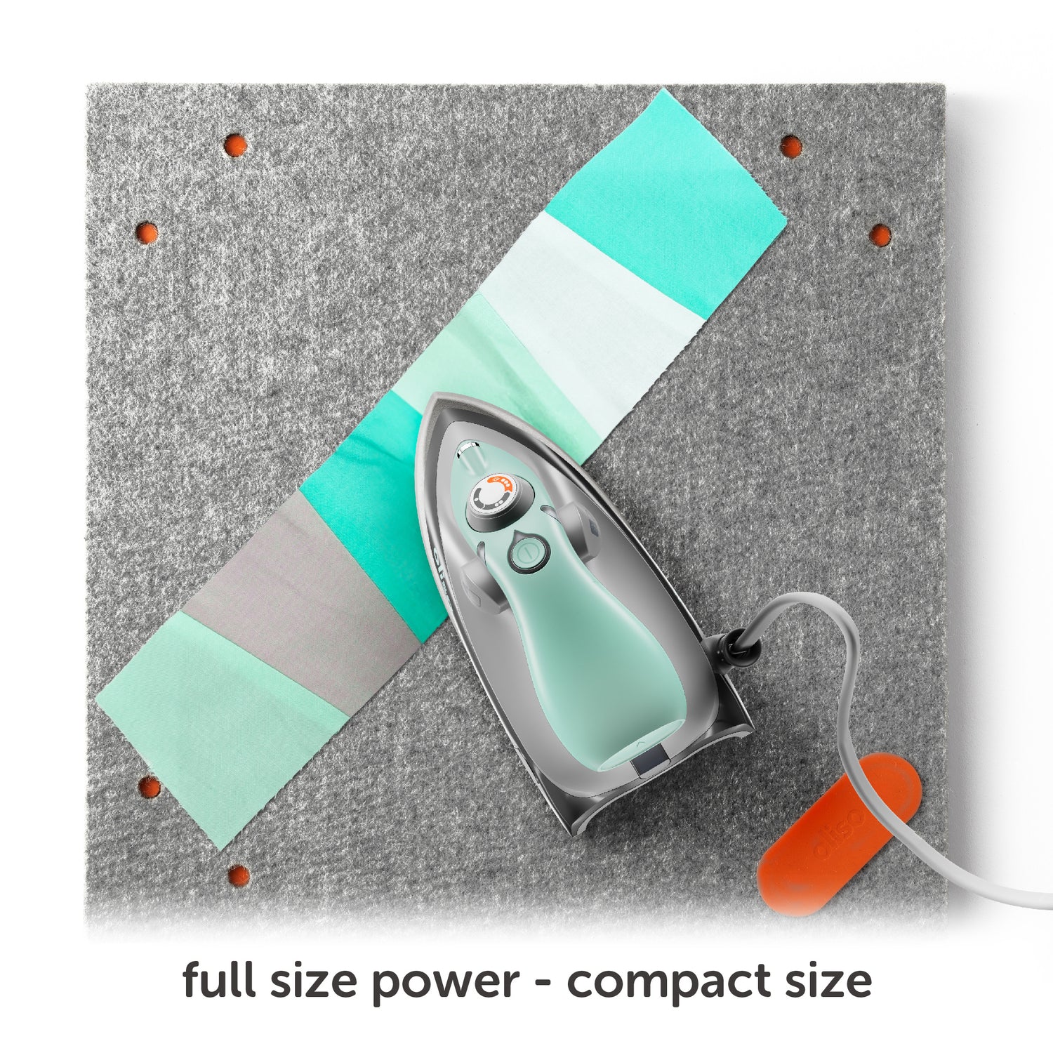 M3Pro Project Steam Iron with Solemate - Aqua