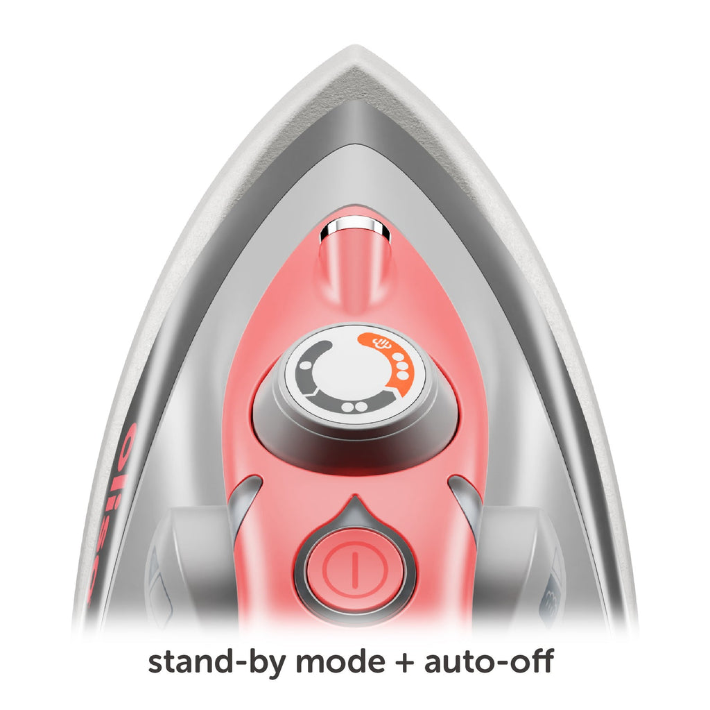 M3Pro Project Steam Iron with Solemate - Coral