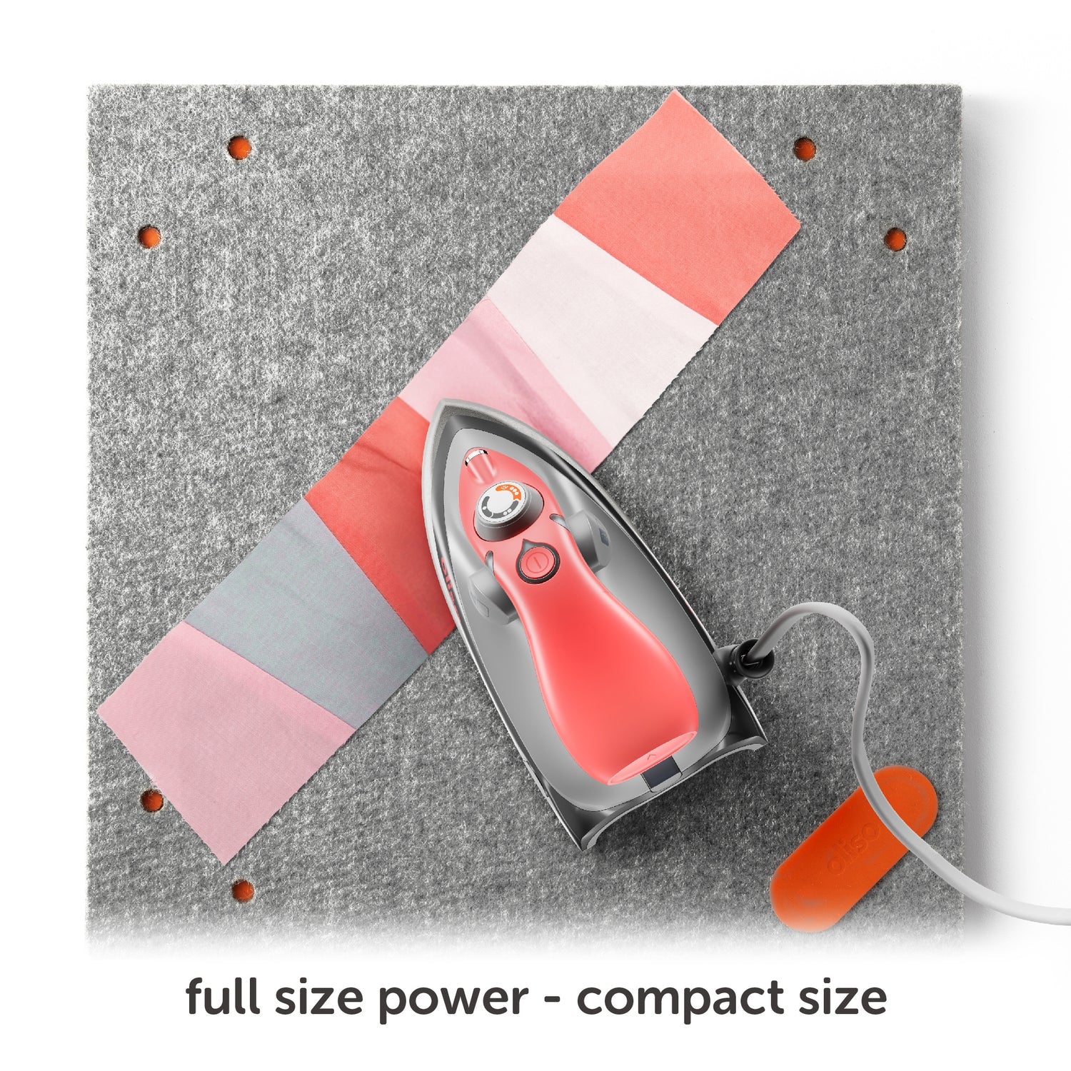 M3Pro Project Steam Iron with Solemate - Coral