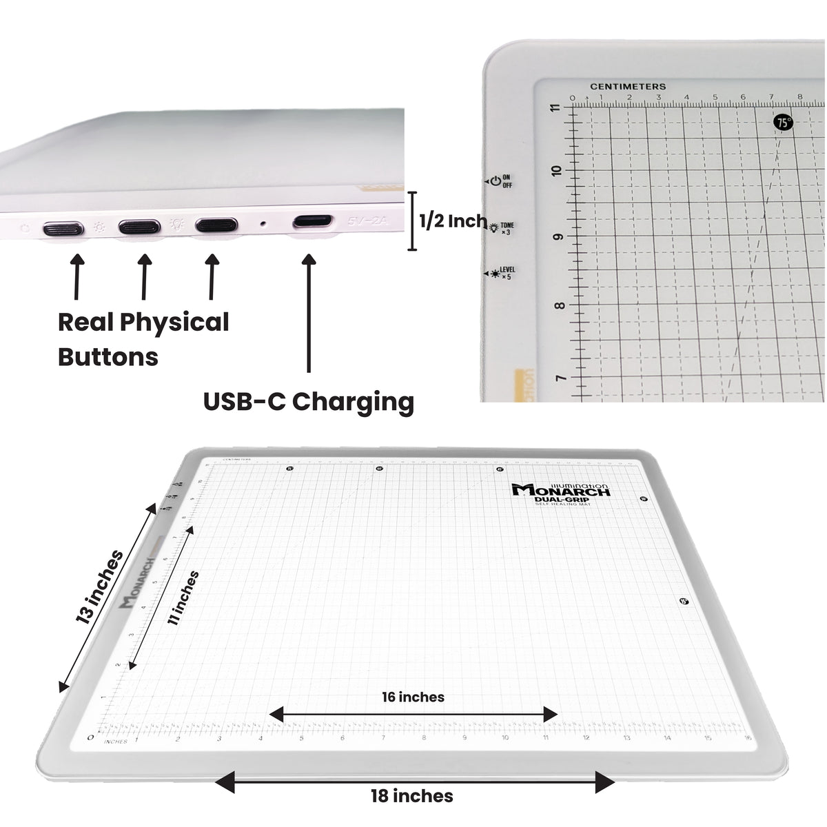 The Midline - Lightboard with Translucent Cutting Mat
