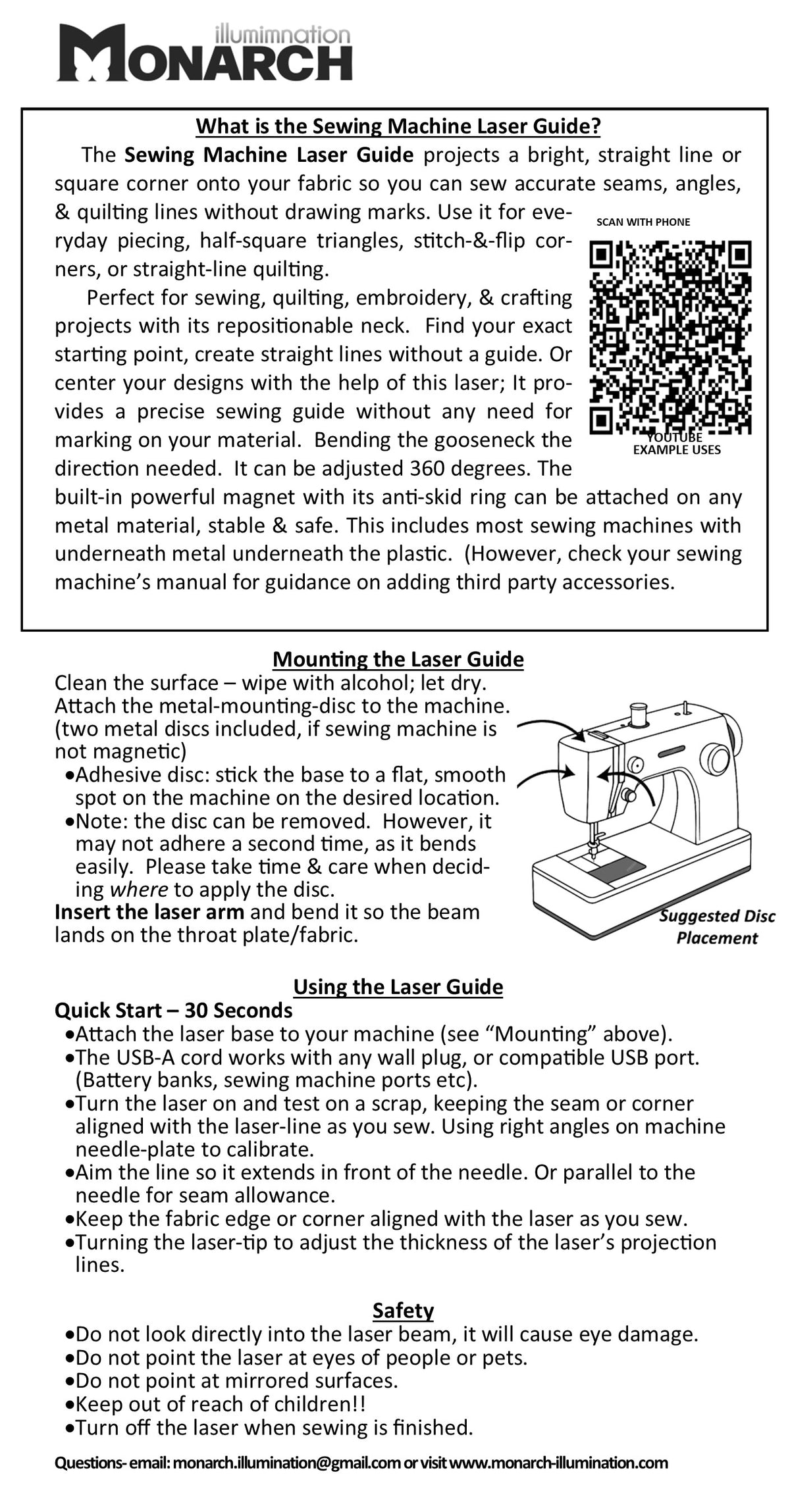 The Beam - Cross Beam Laser Sewing Guide
